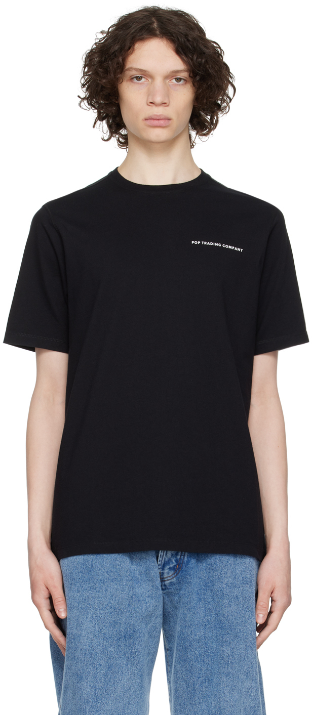 Pop Trading Company Black Crewneck T-Shirt | Smart Closet