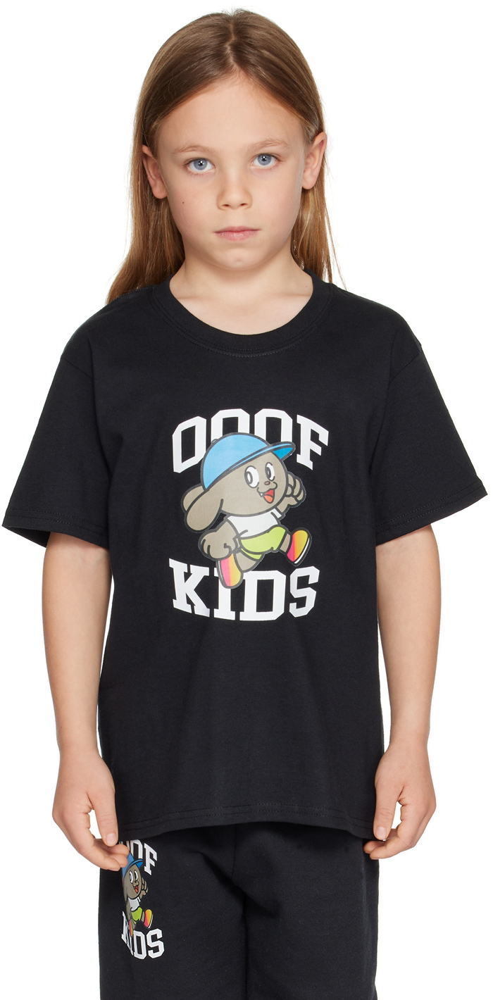 Ooof Ssense Exclusive Kids Black Printed T-shirt