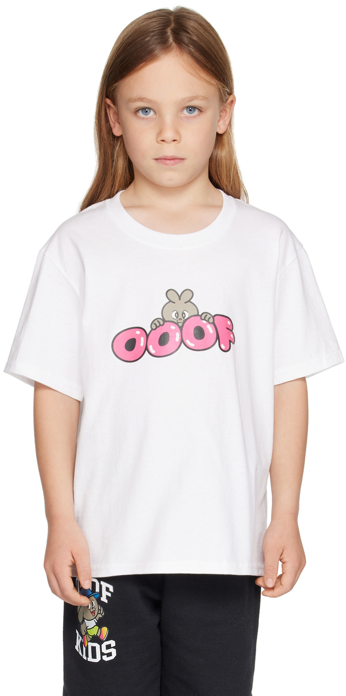 Ooof Ssense Exclusive Kids White Peek T-shirt