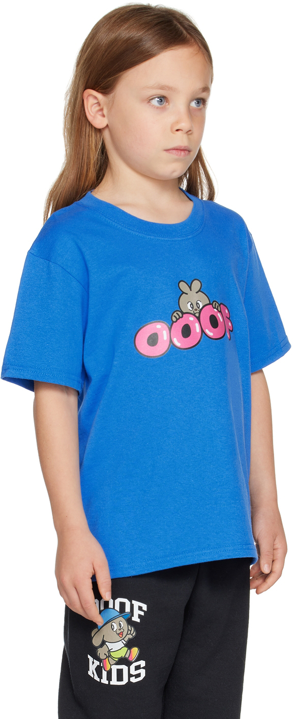 OOOF SSENSE EXCLUSIVE KIDS BLUE PEEK T-SHIRT