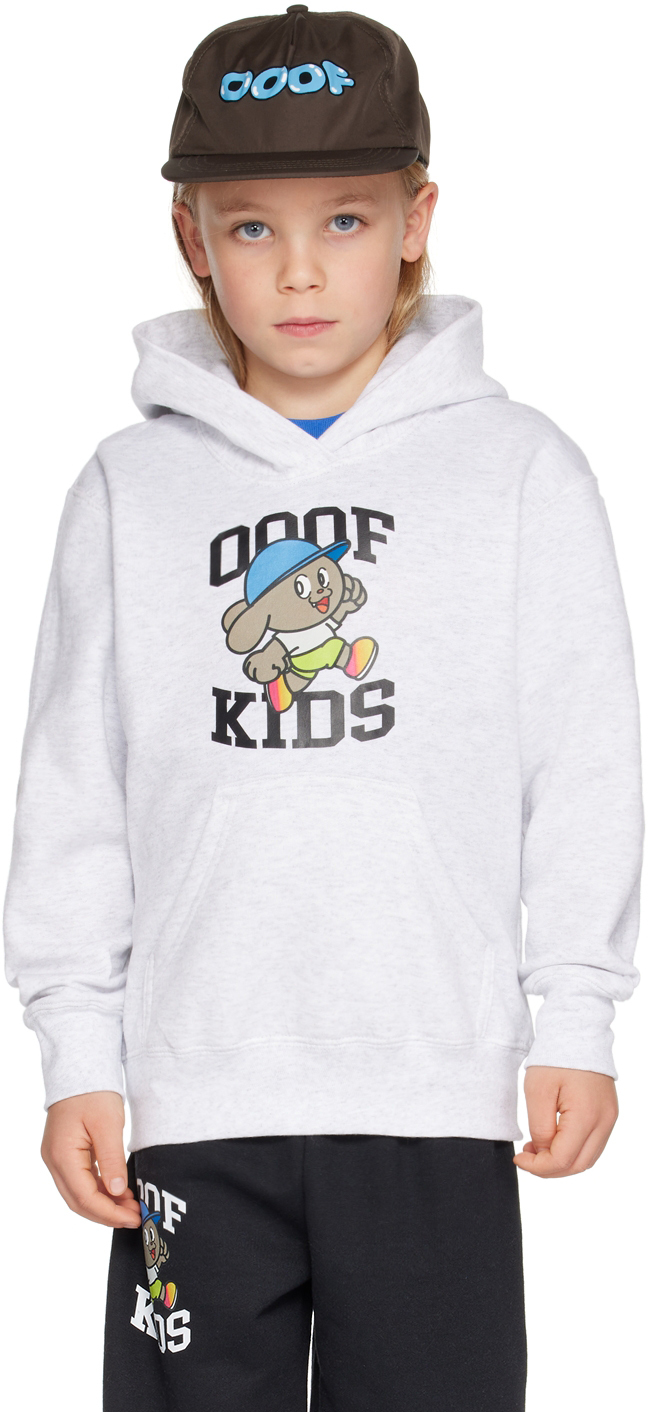 Kids Gray Bear Hoodie SSENSE Clothing Sweaters Hoodies 