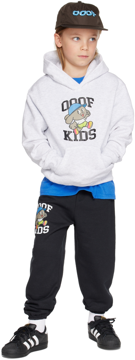 OOOF SSENSE EXCLUSIVE KIDS GRAY RAGLAN HOODIE 