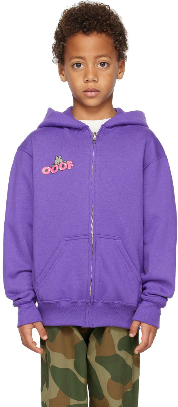 Ooof Ssense Exclusive Kids Purple Spike Hoodie