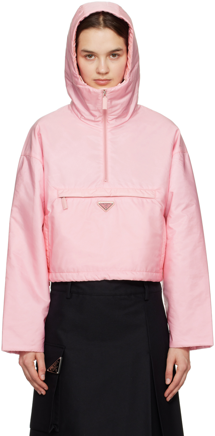 Prada: Pink Re-Nylon Jacket | SSENSE Canada