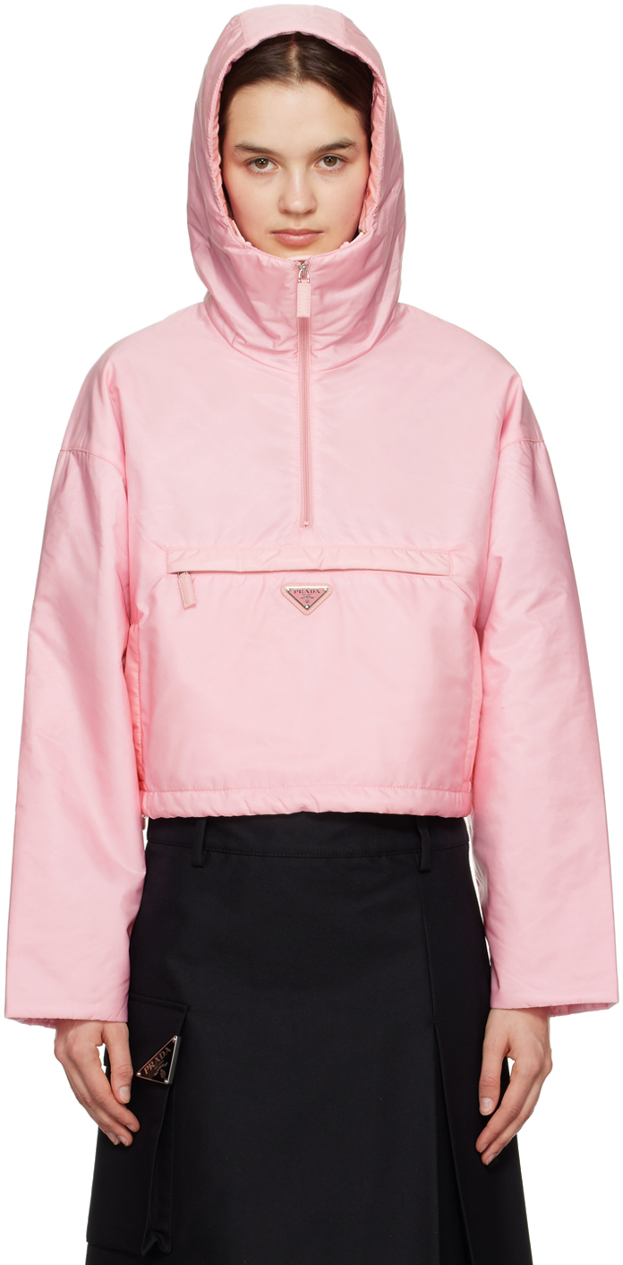 Prada Women's Re-Nylon Blouson Jacket - Pink - Size 2