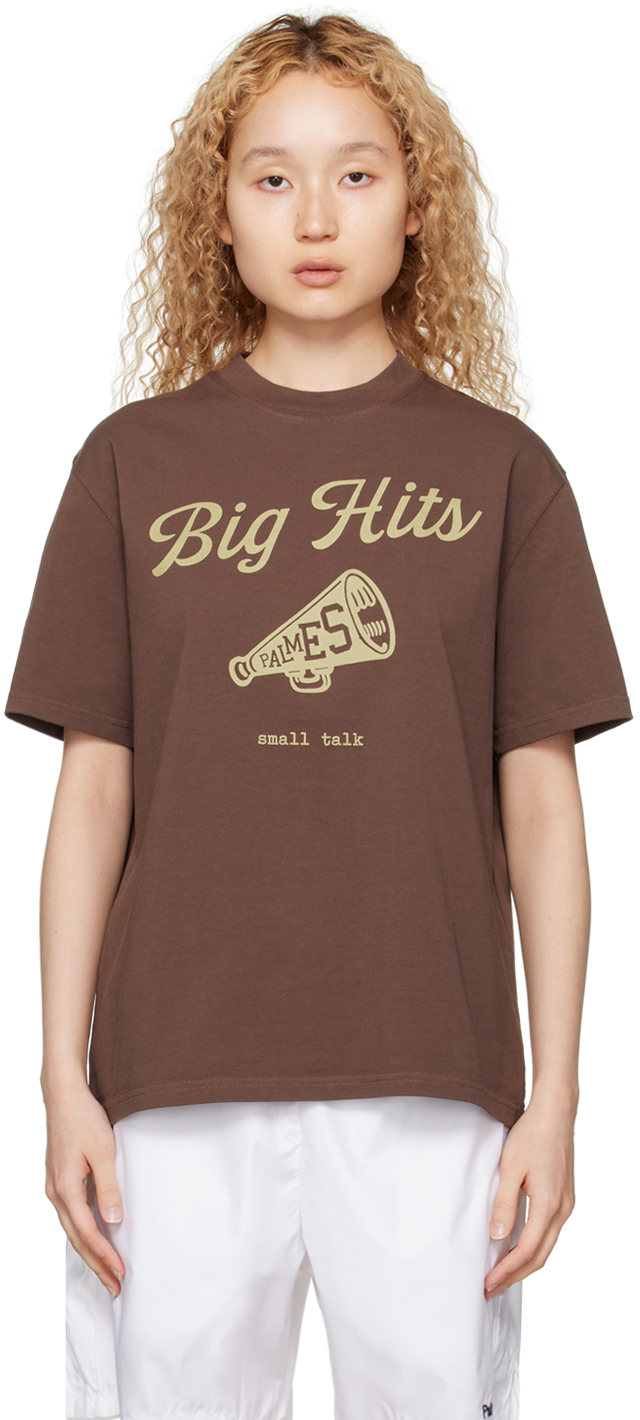 Palmes Brown 'big Hits' T-shirt