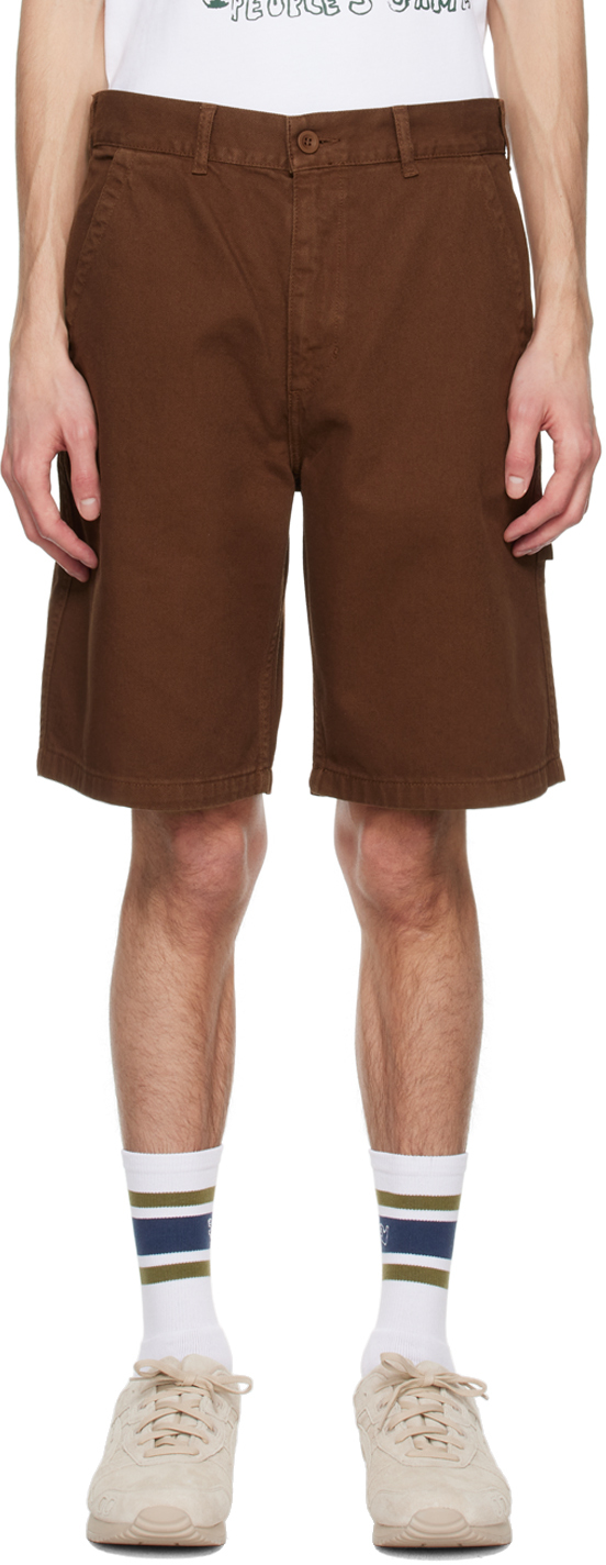 Palmes Brown Sweeper Shorts