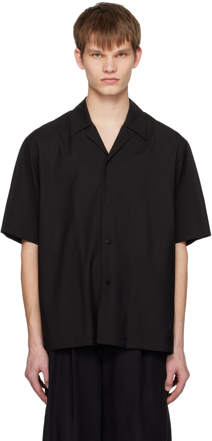 Vein Black Button Up Shirt In 930 Black
