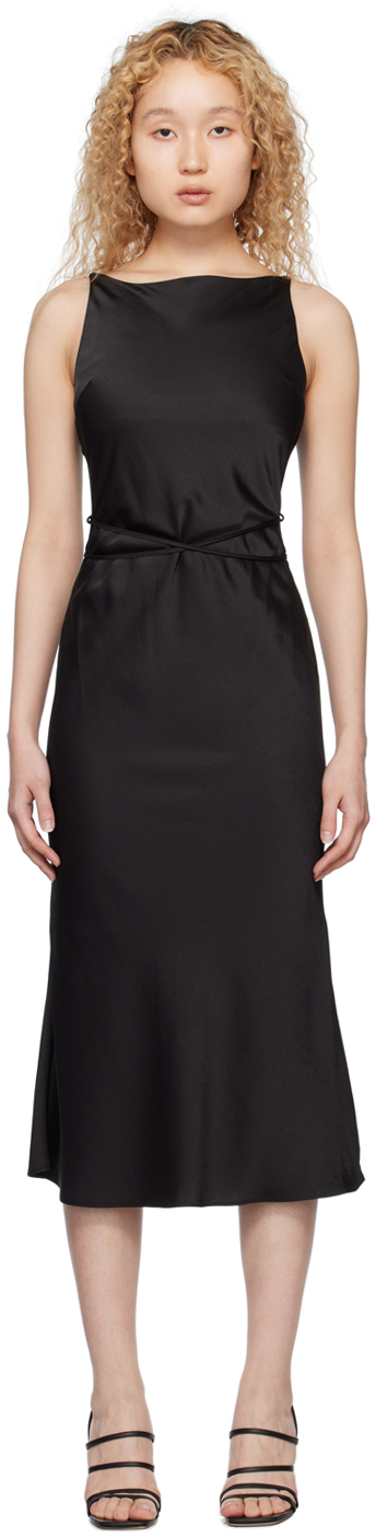 Dunst: Black Champagne Midi Dress | SSENSE