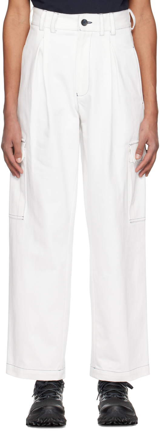 White Combat Cargo Pants