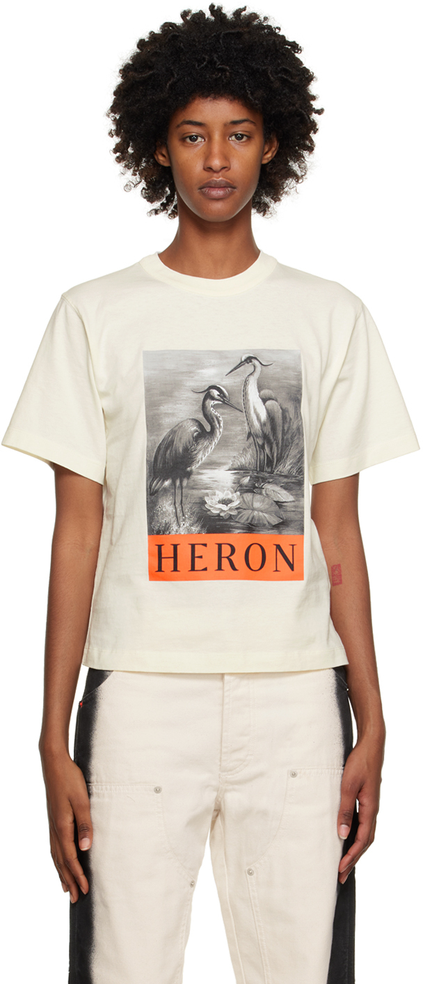 White 'Heron' T-Shirt
