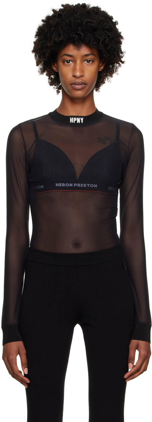 Heron Preston Skinny Leg Pants - Black, 8.75 Rise Pants, Clothing