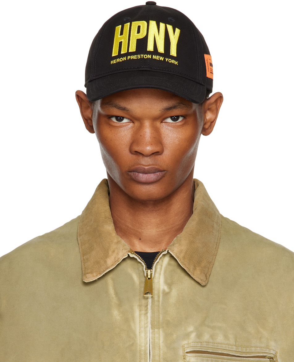 HERON PRESTON BLACK 'HPNY' CAP