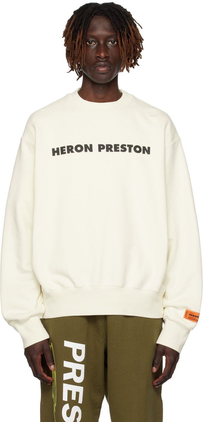Shop Heron Preston Off-white 'this Is Not' Sweatshirt In White Black