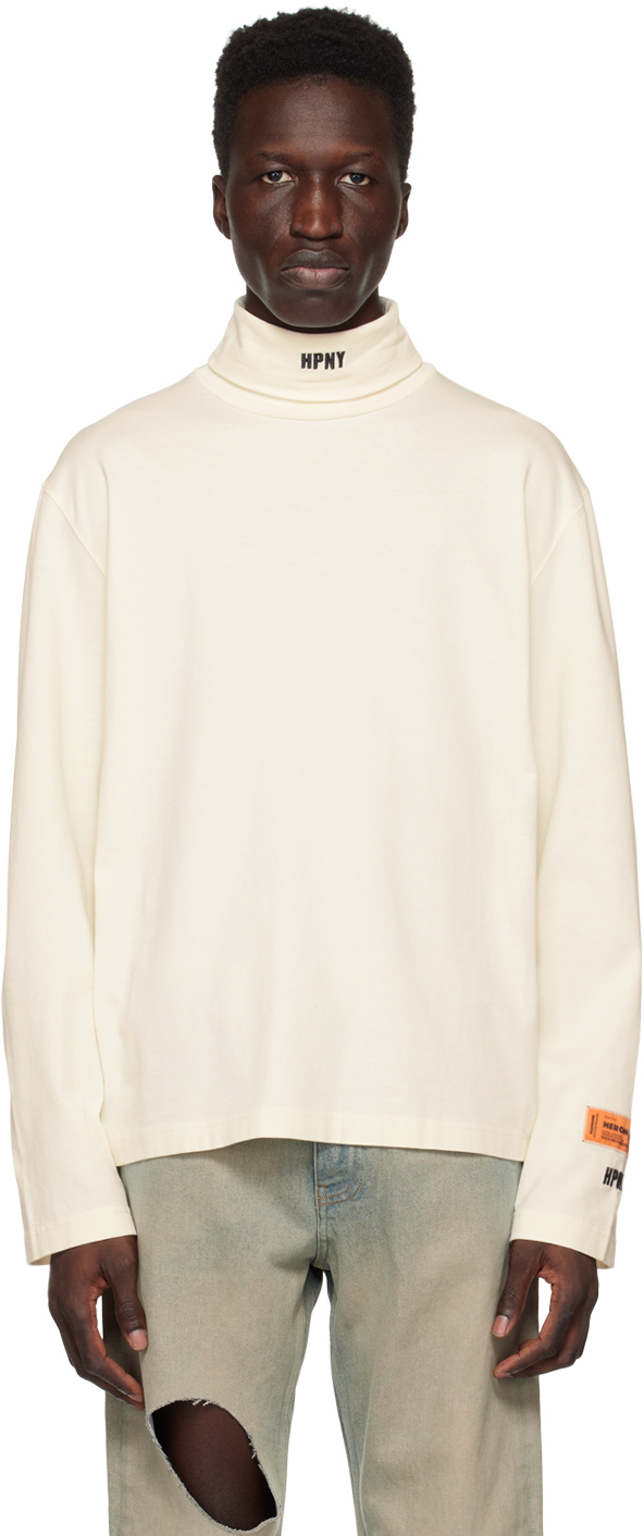 Heron Preston White 'HPNY' Long Sleeve T-Shirt