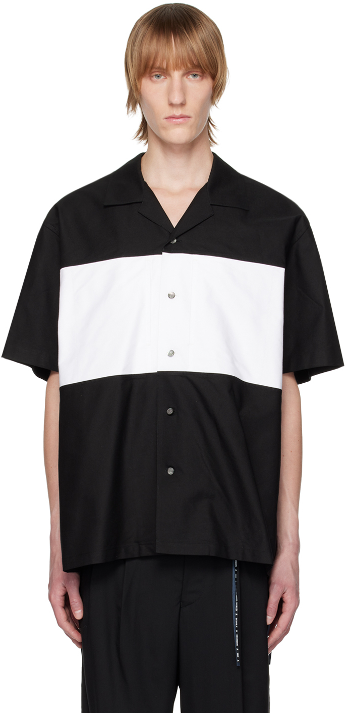 Black Color Block Shirt