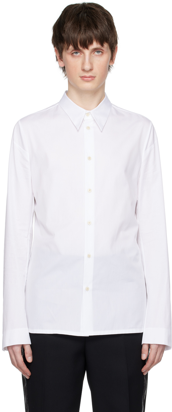 Shop Sapio White Vented Shirt