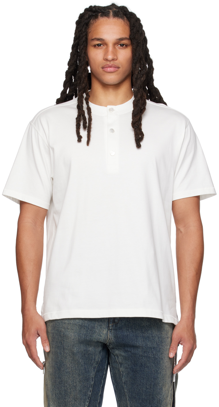 Mastermind Japan White Three-button T-shirt