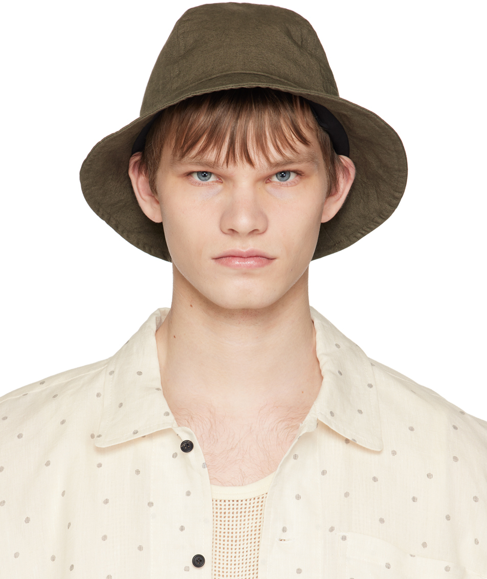 Gray O-Project Paneled Bucket Hat by Jan-Jan Van Essche on Sale