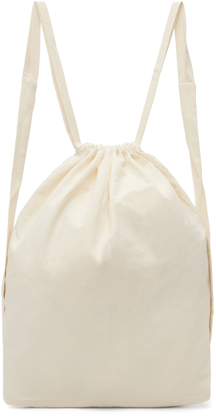 Jan-jan Van Essche Off-white #28 Backpack In Ivory Paper Fine Twi