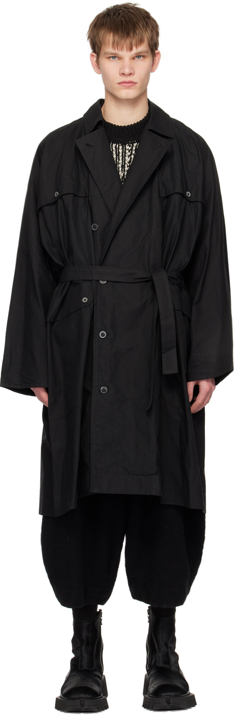 Jan-Jan Van Essche: Black #28 Trench Coat | SSENSE