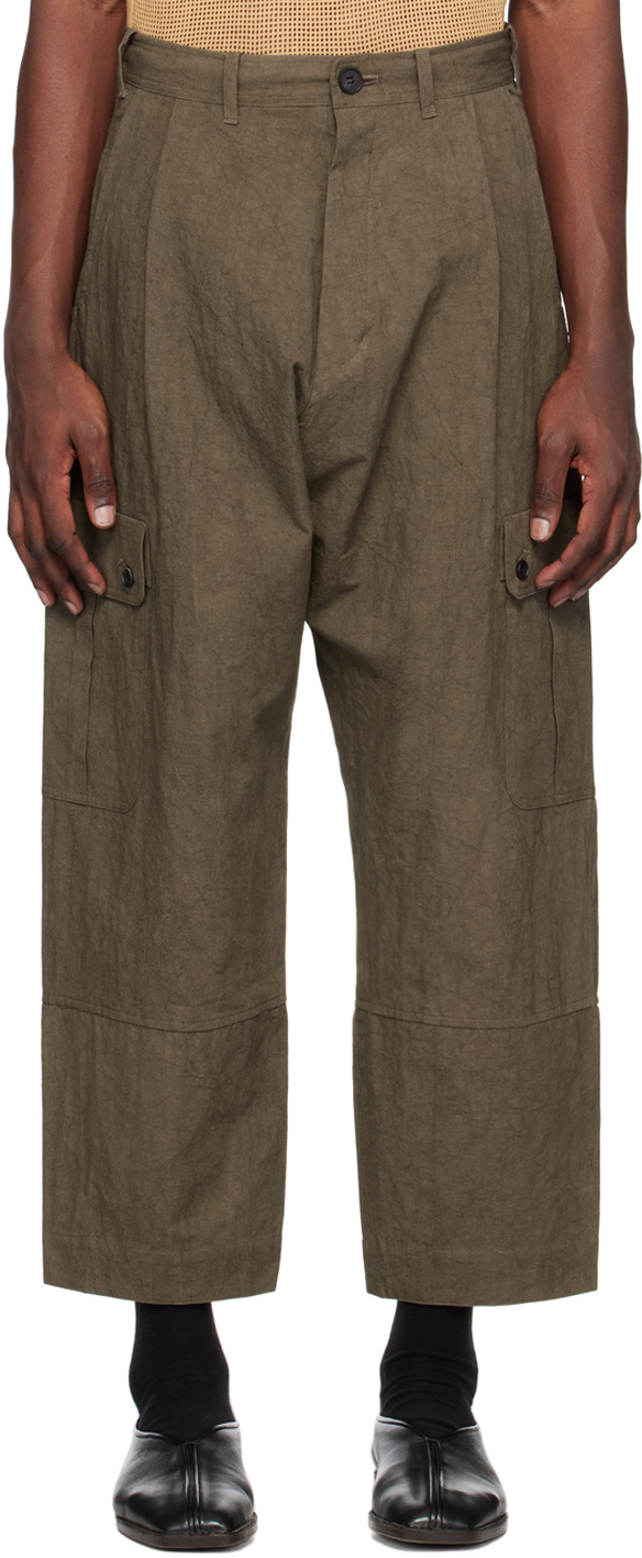 Jan-Jan Van Essche: Green O-Project Cargo Pants | SSENSE