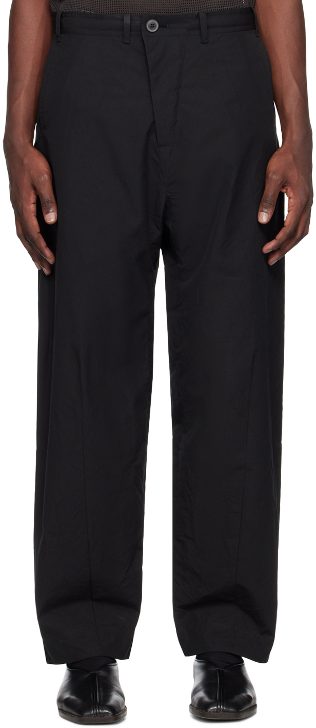 Jan-Jan Van Essche: Black #72 Trousers | SSENSE Canada