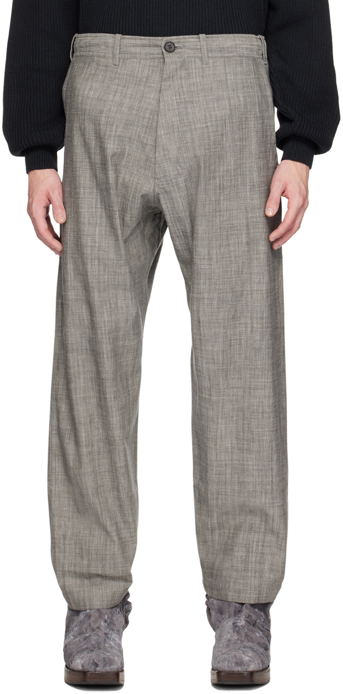 Gray O-Project Elasticized Trousers