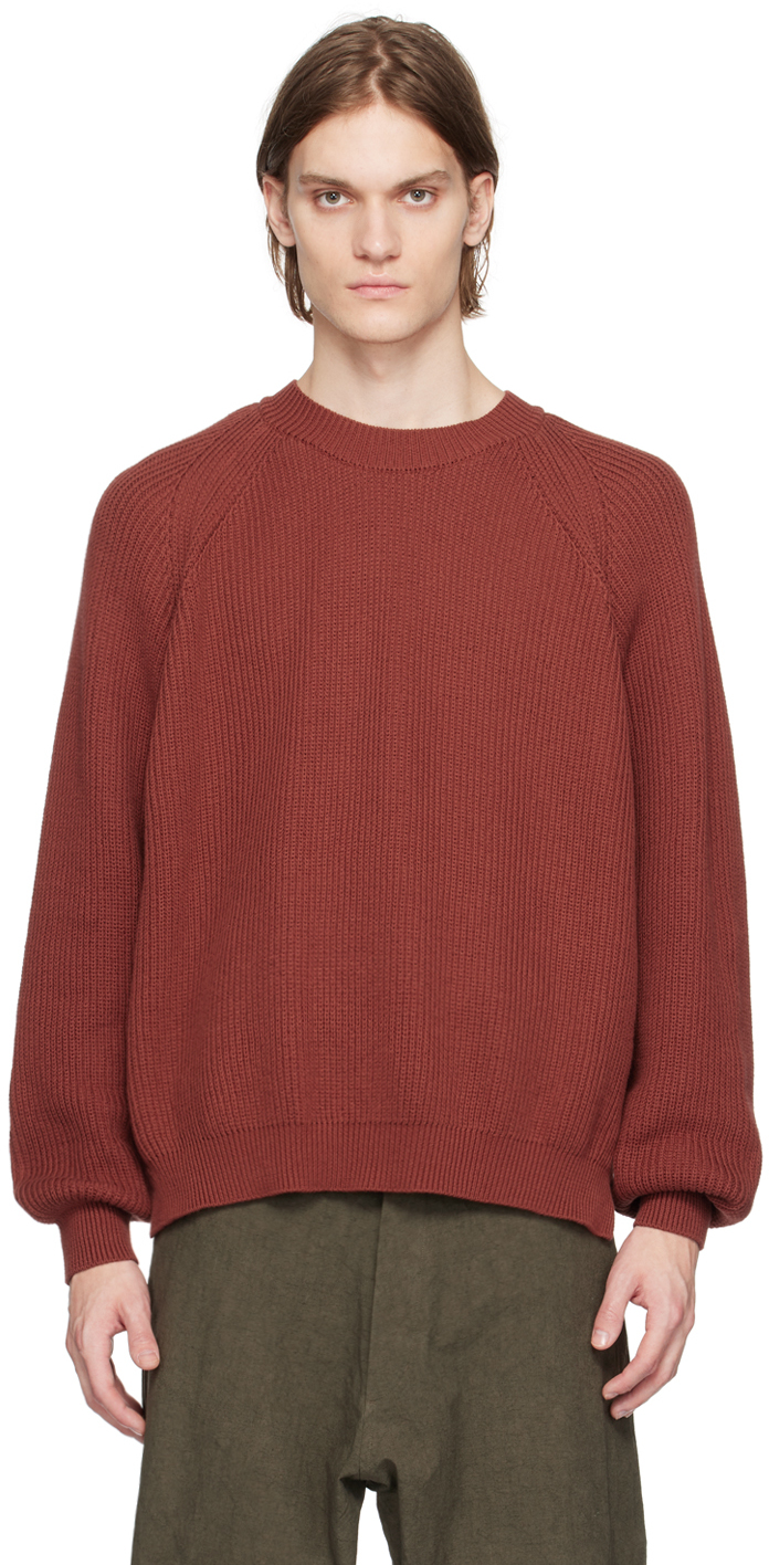 Jan-Jan Van Essche Red O-Project Crewneck Sweater
