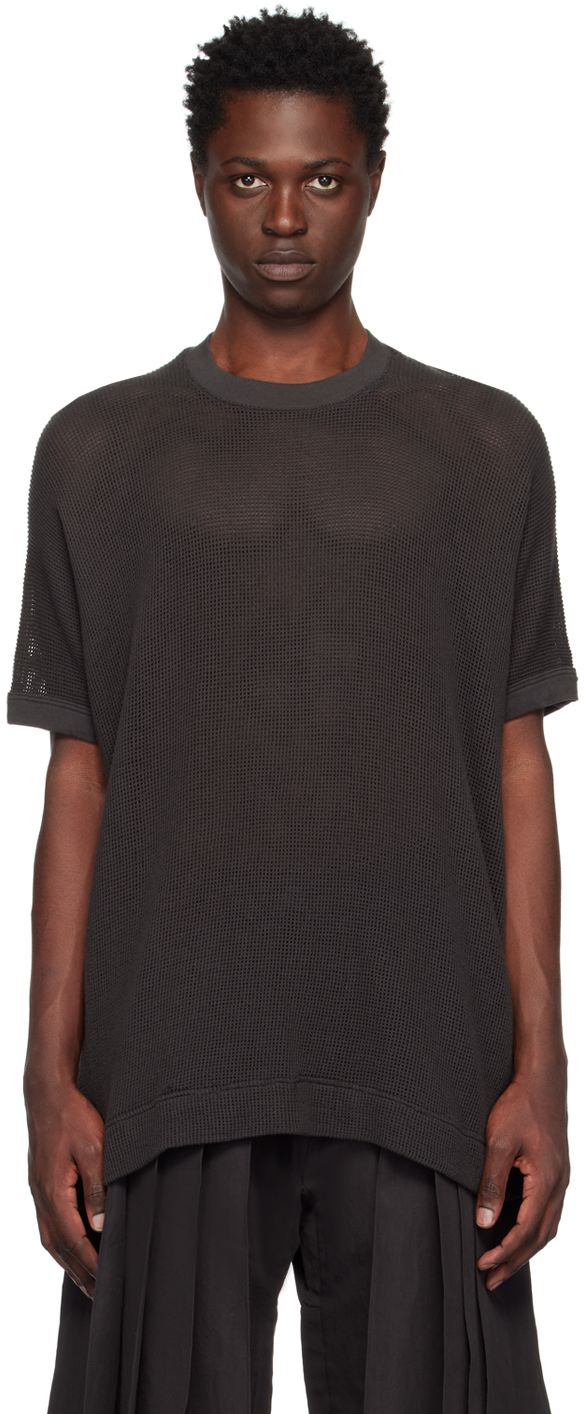 Jan-Jan Van Essche: Black O-Project T-Shirt | SSENSE