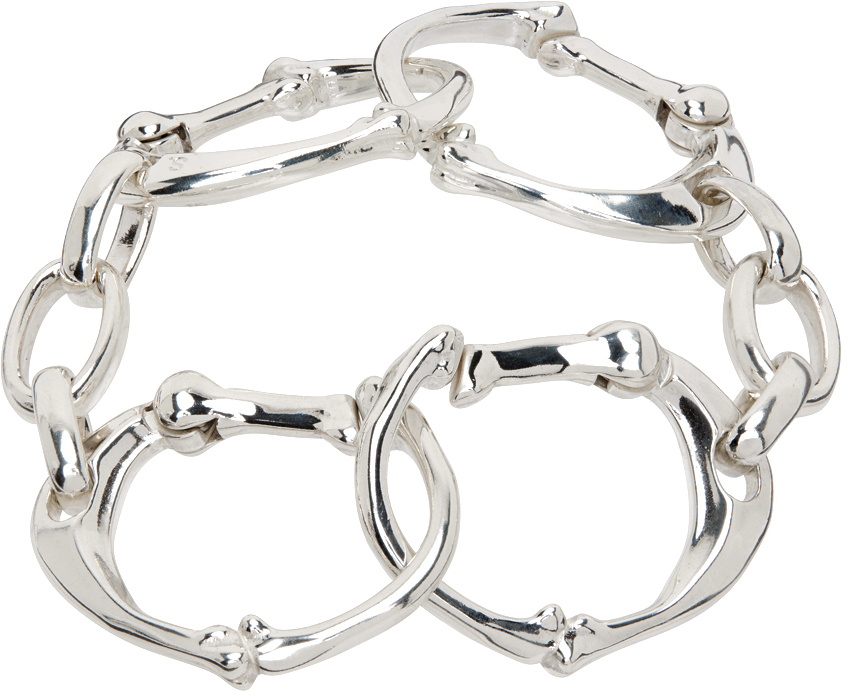 Silver Bone Bracelet