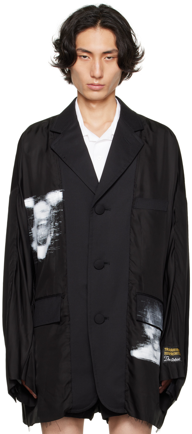 TAKAHIROMIYASHITA TheSoloist.: Black Balloon Shaped Jacket | SSENSE