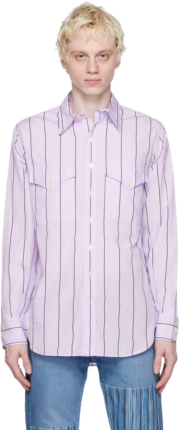 Haulier Purple Summer Service Shirt In Lavender