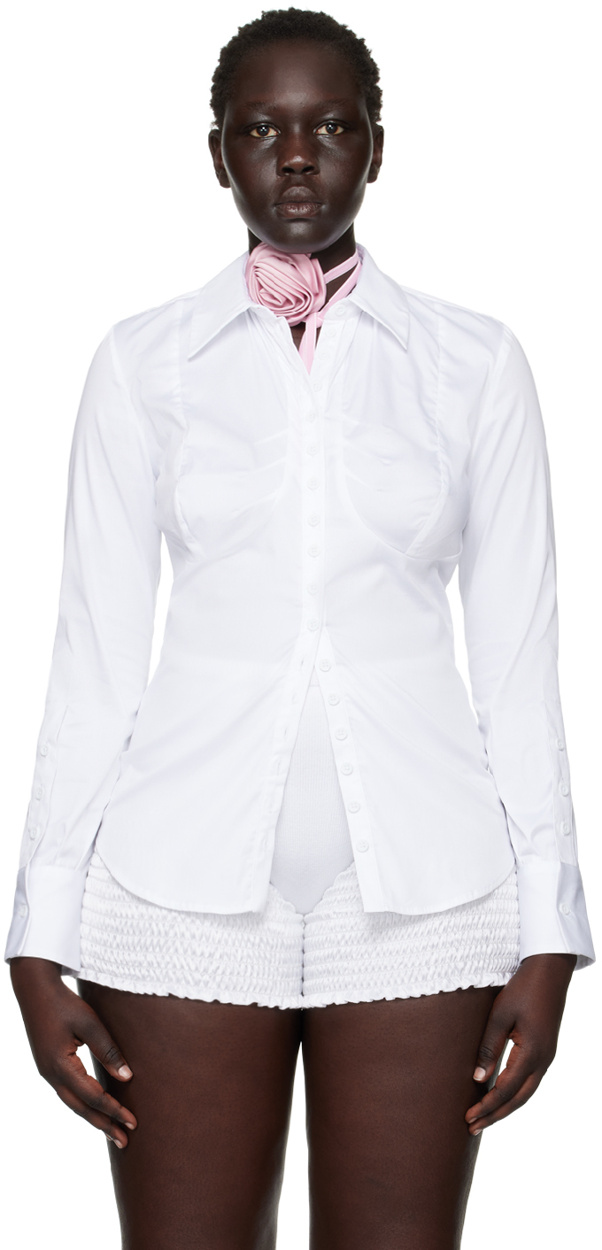 Shop Sinéad O’dwyer White Fitted Shirt