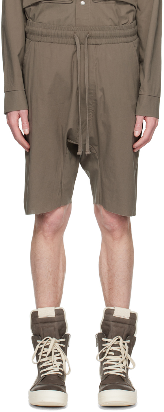 Thom Krom Cotton Shorts In Fossil