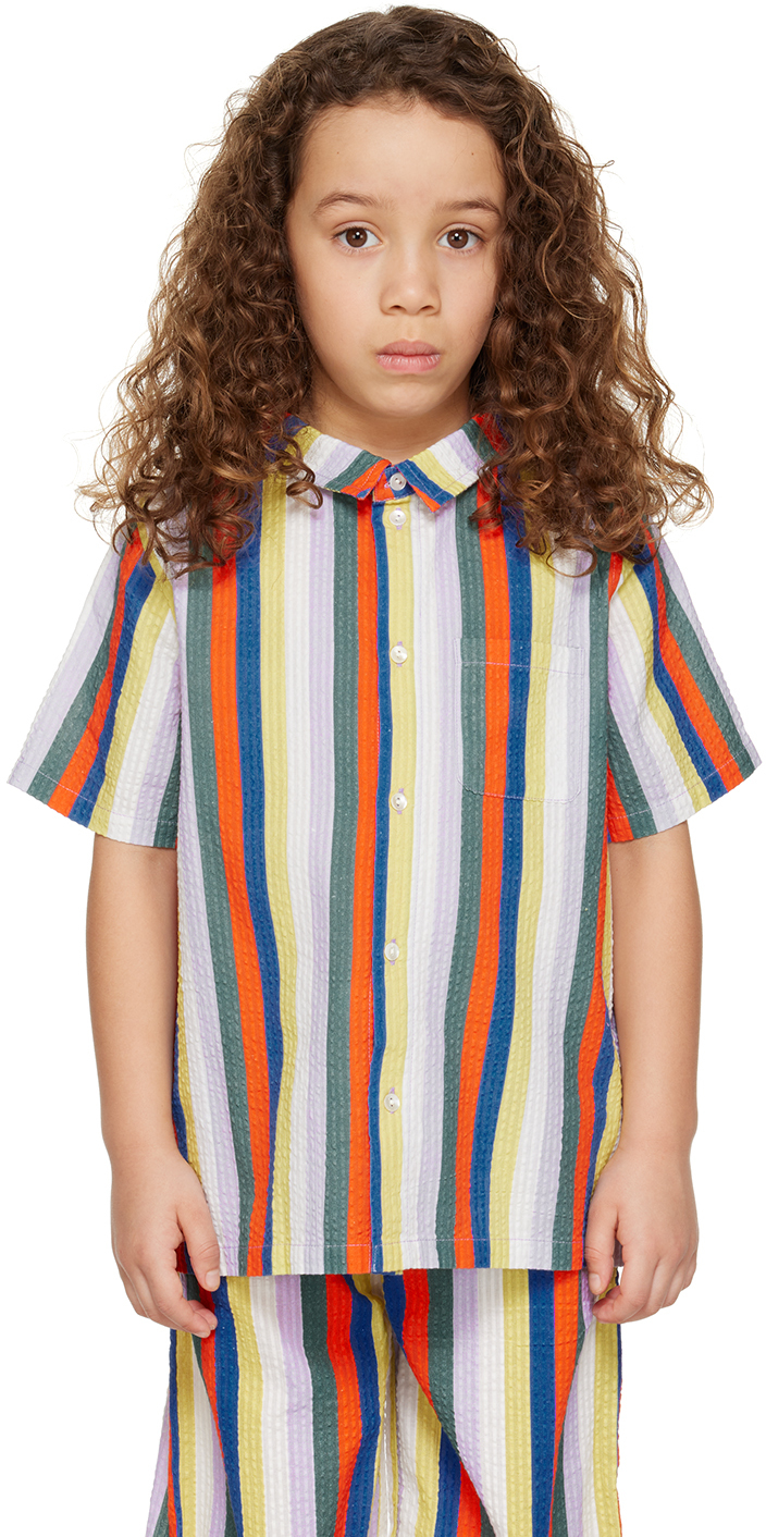 Maed For Mini Kids Multicolor Rainbow Rhino Shirt