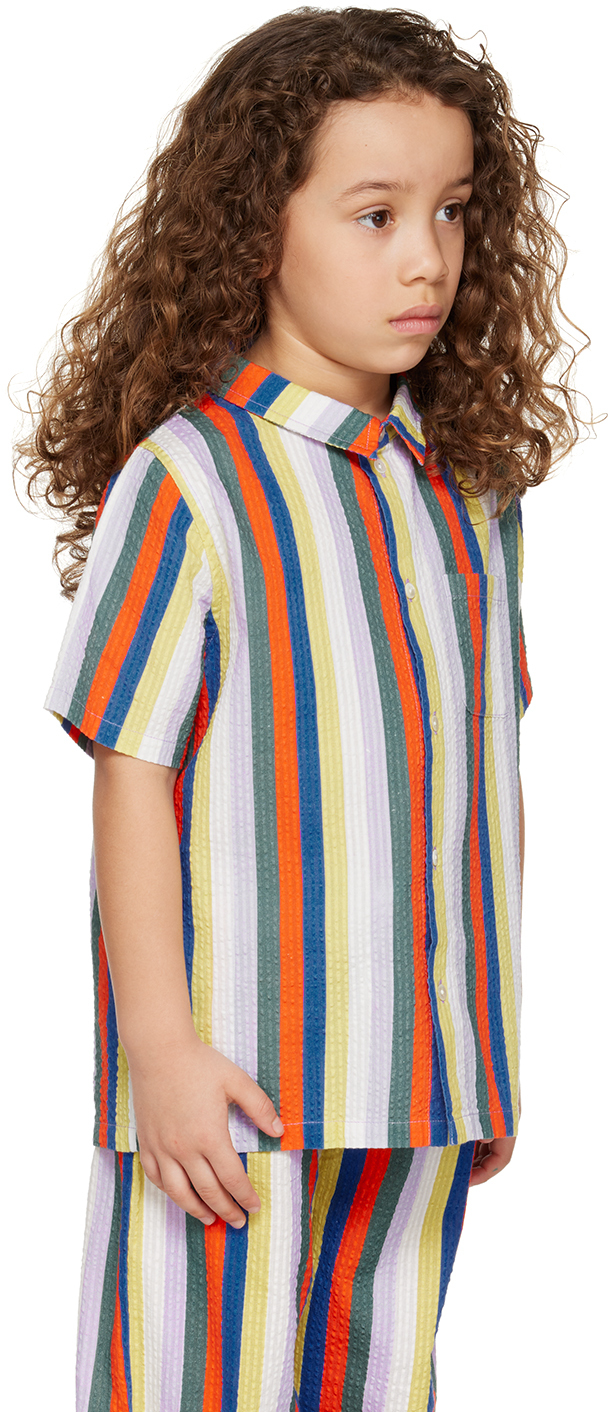 MAED FOR MINI KIDS MULTICOLOR RAINBOW RHINO SHIRT
