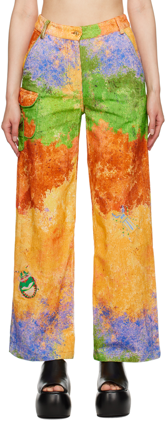 Helmstedt Multicolor Nora Trousers In Lucid Moss