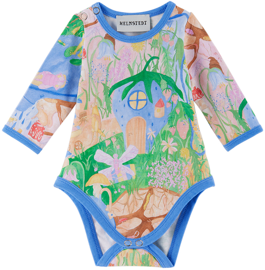 Helmstedt Kids' Baby Multicolor Molly Bodysuit In Vivid Garden