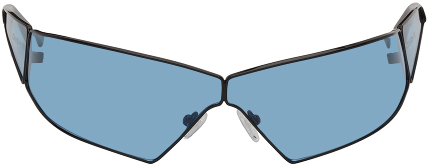 Gmbh Blue Shield Sunglasses In Light Blue