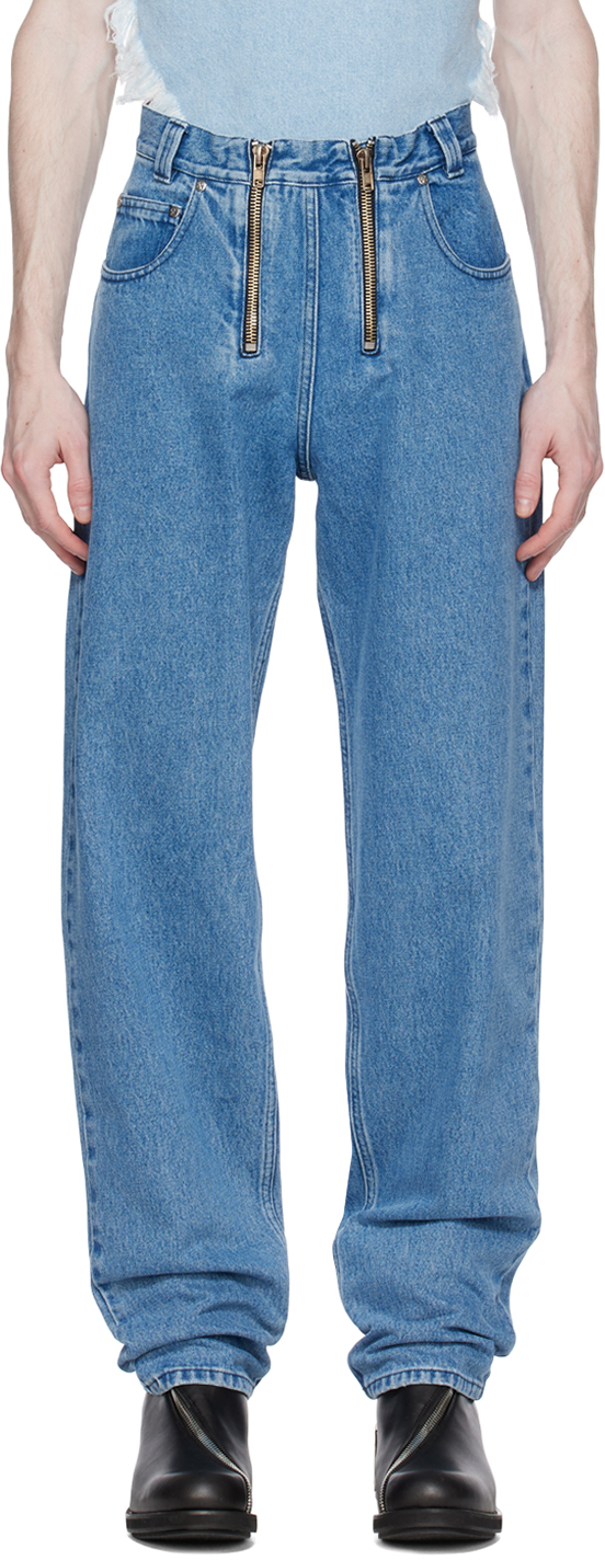 GmbH: Blue Cyrus Jeans | SSENSE