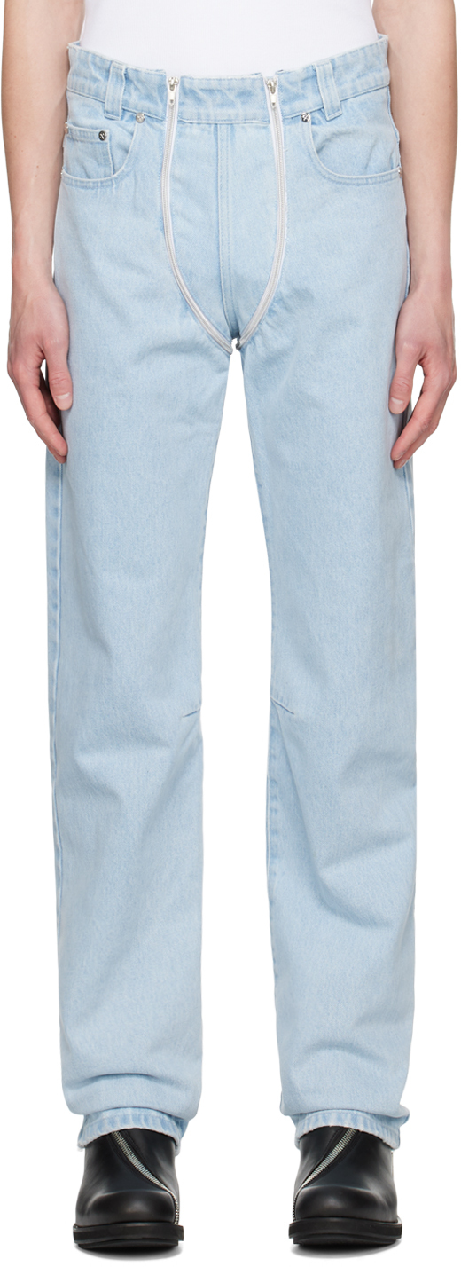 GmbH Blue Double Zip Jeans