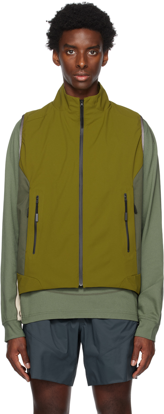 Goldwin 0 backpack vest ベスト Goldwin 0 Green Backpack Vest In Olive | ModeSens