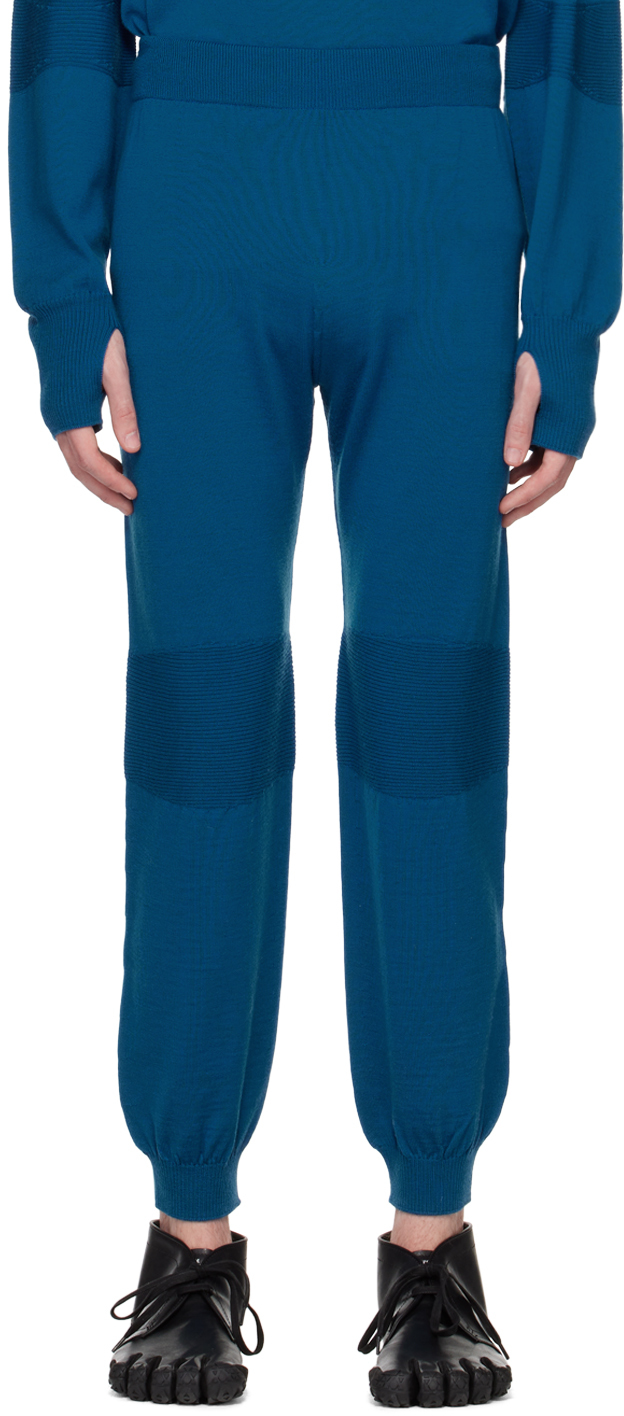 Blue Engineered Layer Lounge Pants