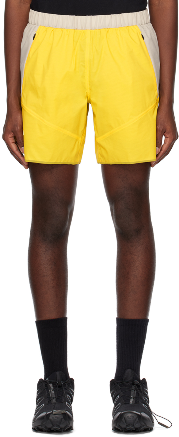 Yellow Active Shorts