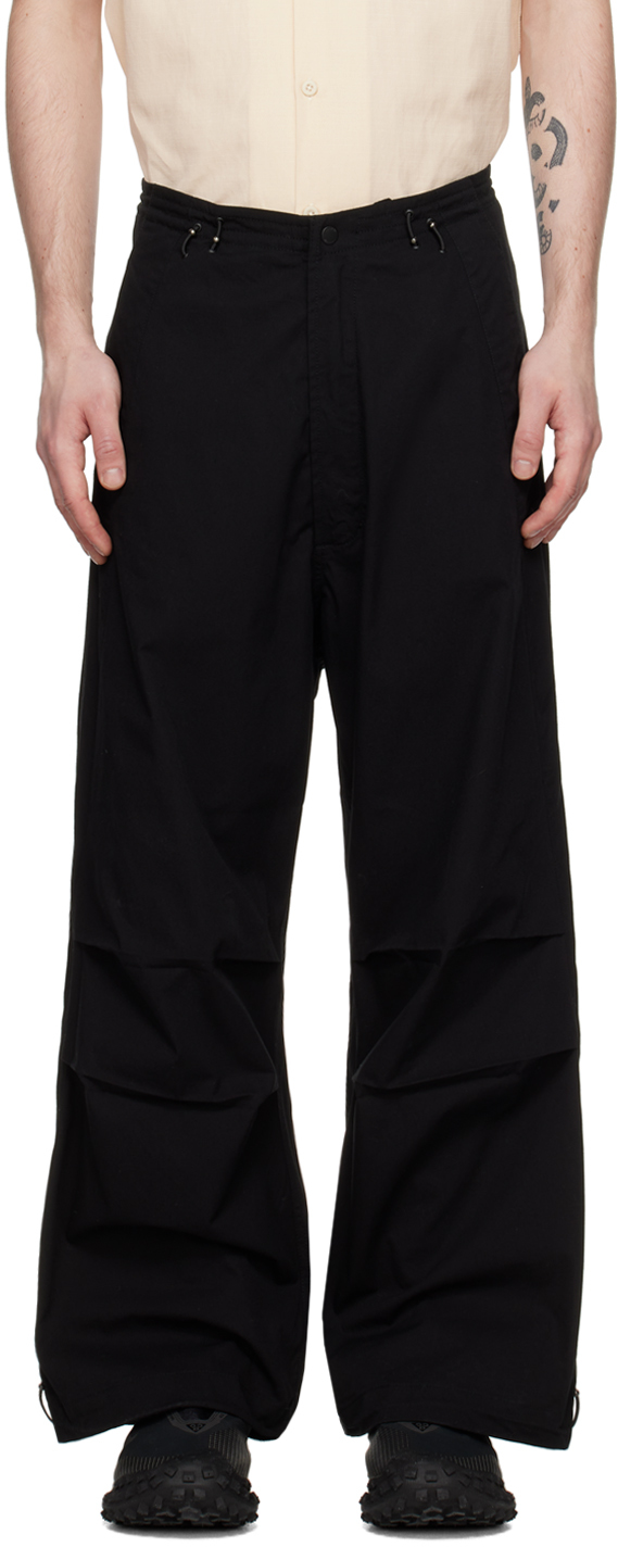 Maharishi: Black 4238 Oversized Trousers | SSENSE