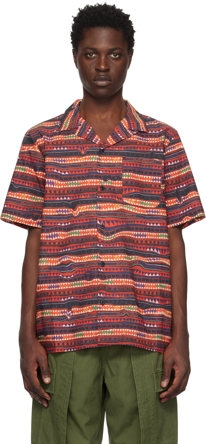 Maharishi 短袖衬衫 In Multicolor