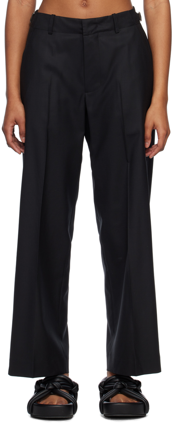 Youth Black Wide Trousers