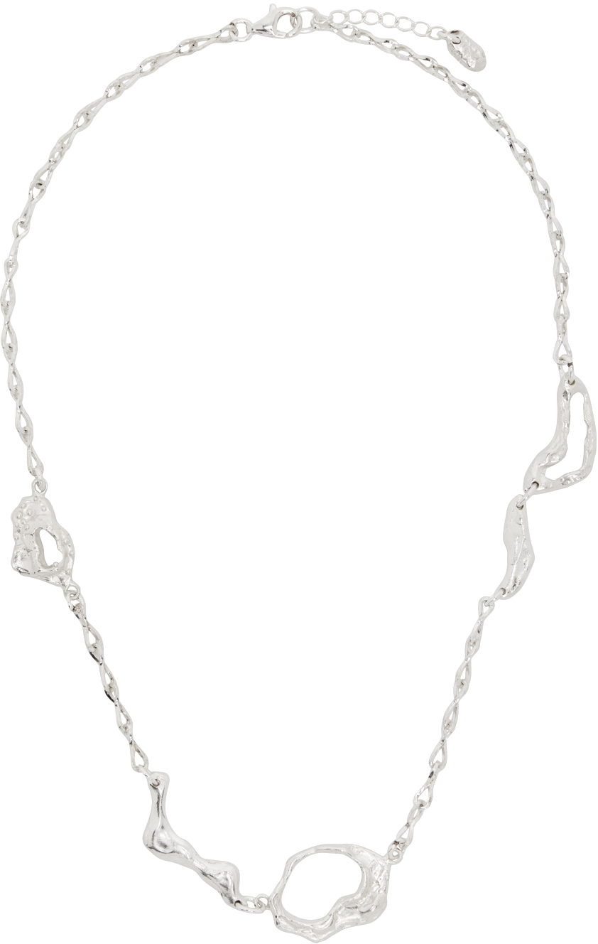Youth Silver Coral Reef Pendant Necklace In Sliver