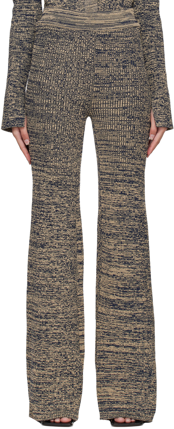 Remain Birger Christensen Beige Straight Lounge Pants In 15-1116 Safari Comb.